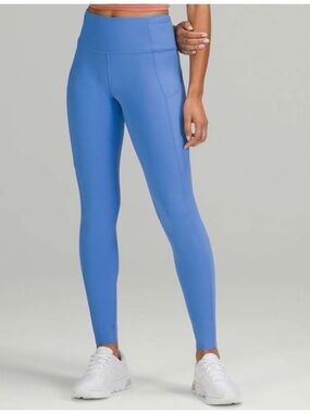 lululemon athletica Fast and Free non reflective leggings Nile Blue Size 6